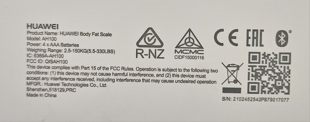 Waga łazienkowa smart Huawei AH100