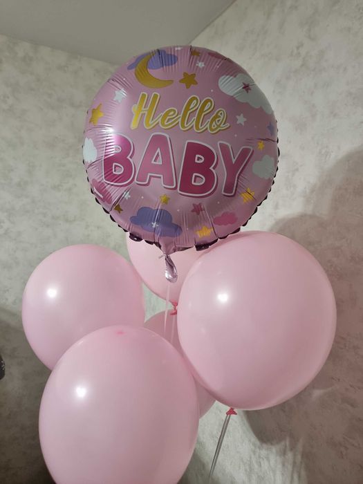 Гелієві цифри золоті та срібні, повітряні кульки гельові