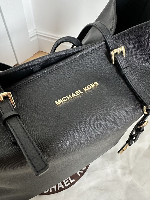 Michael Kors czarna torebka worek shopper oryginalna