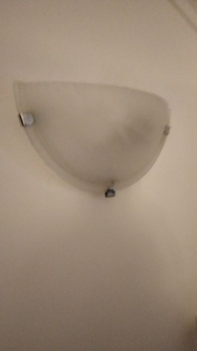 Candeeiro brancos com vidros opalino