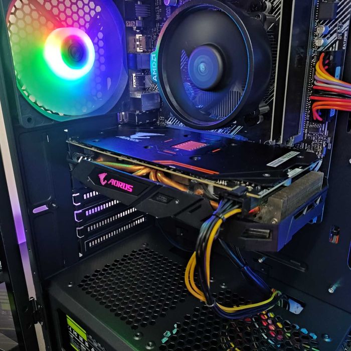 Компютер Новый Ryzen 5 3600, 16GB DDR4, AORUS RX 570, SSD 512GB m2 ТОП
