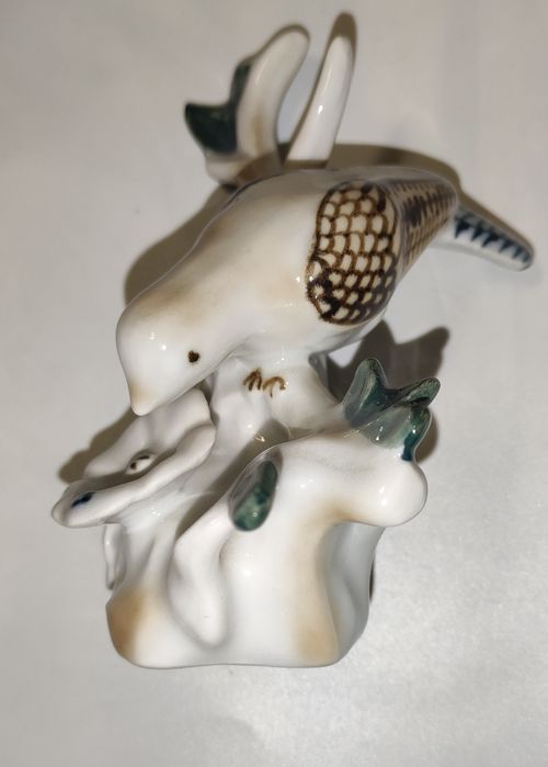 Ptaszek figurka porcelana Połonne Ukraina