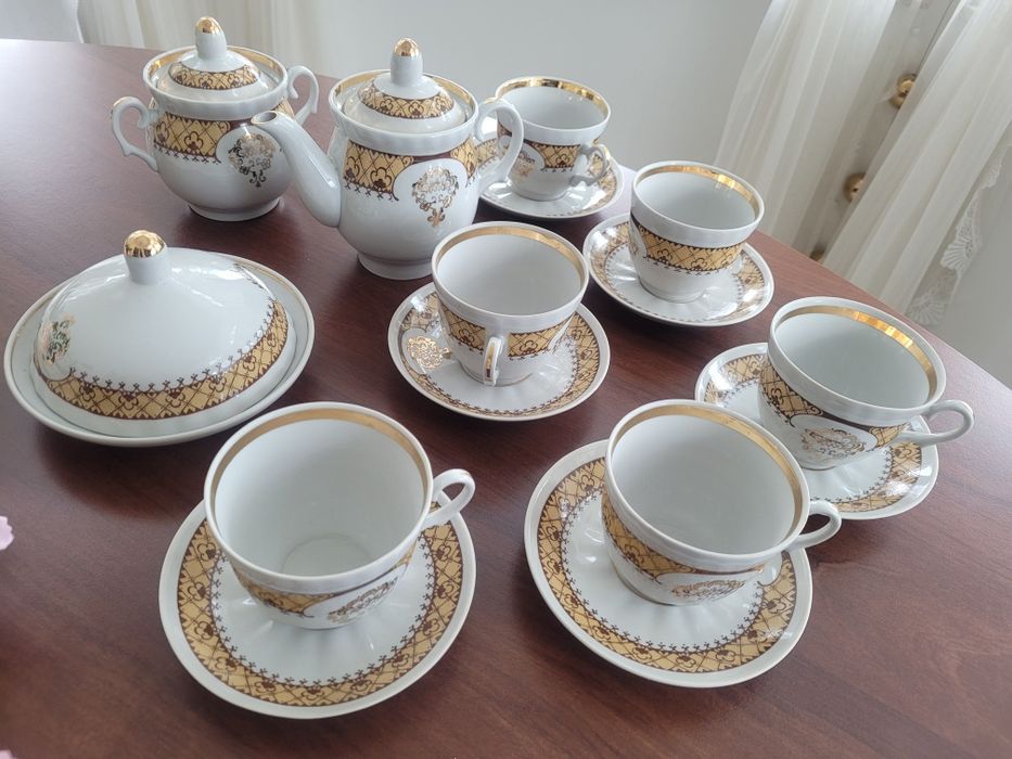 Zestaw do kawy i herbaty - Porcelana rosyjska.