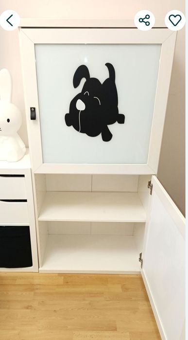 Przeszklona szafka witryna gablota IKEA 148x72x40cm