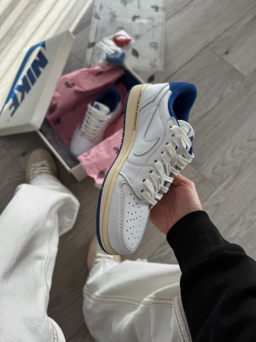 Кросівки Nike Air Jordan 1 Low OG SP Fragment x Travis Scott premium