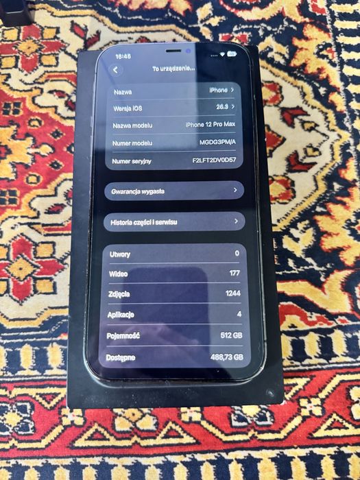 Apple iPhone 12 Pro Max 512gb wada