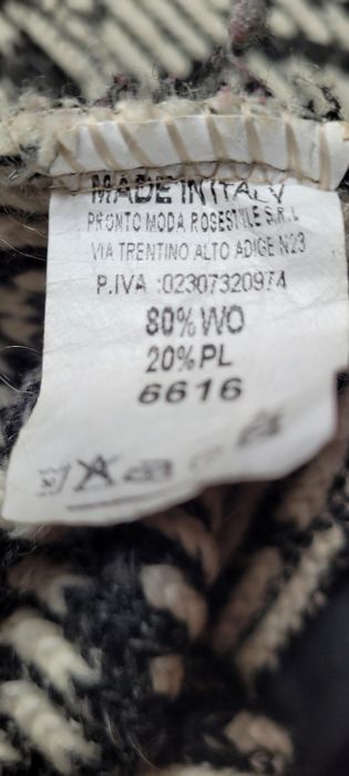 Kurtka wiosenna włoski ciepły kardigan sweter M