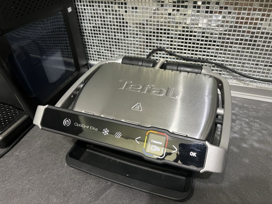 Гриль барбекю tefal optigrill elite gc750d30 электрогриль