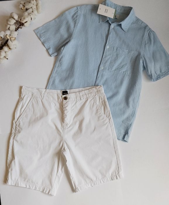 Шорти Білі. Котон. ASOS. Якісні. 32 розмір. (М)
