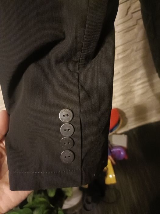 Marynarka czarna reporter męska 176cm