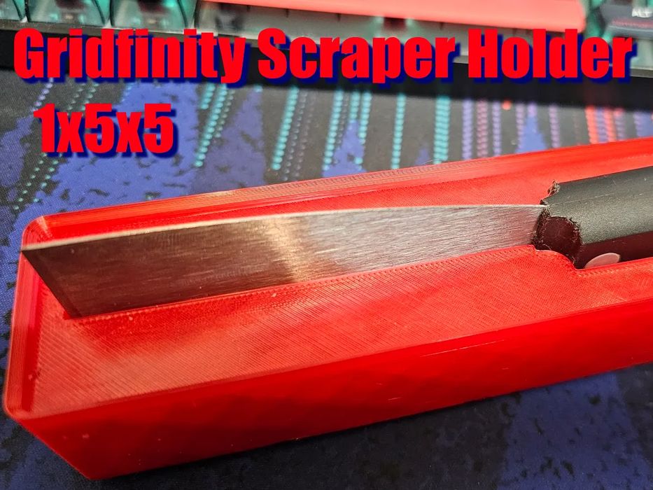 Suporte Raspador Gridfinity 1x5x5