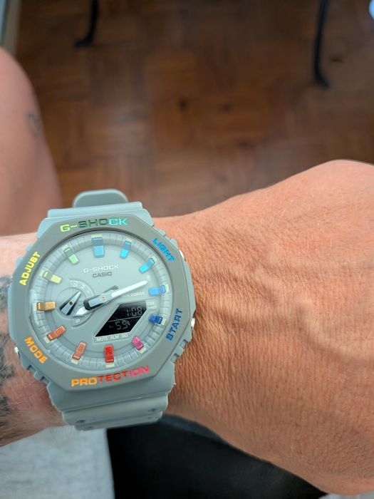 G shock cinza...