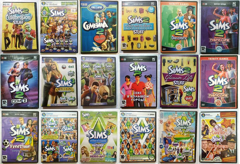 Диски Sims/Симс/семейка для ПК из коллекции