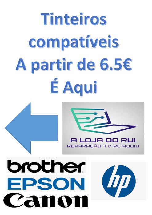 Tinteiros Originais e compatíveis a partir de 6,5€