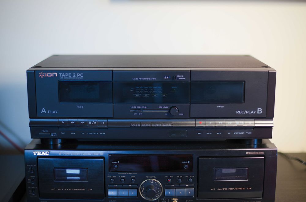 Deck duplo cassette ION Tape 2 PC