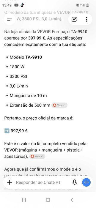 Pulverizador 397€. Oportunidade