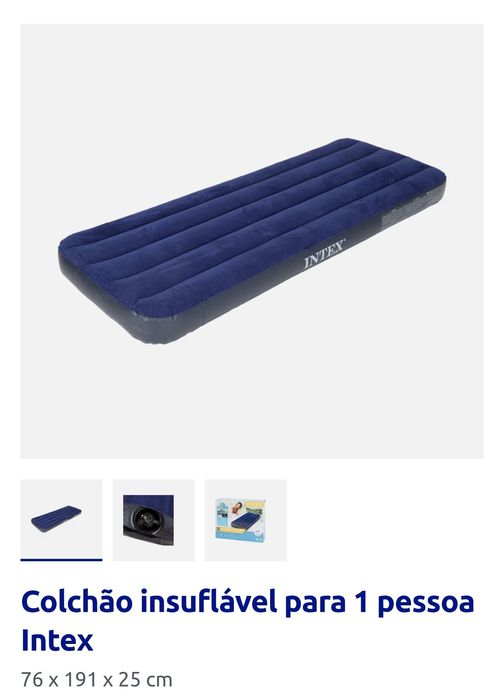 Colchão insuflável 1 pessoa novo