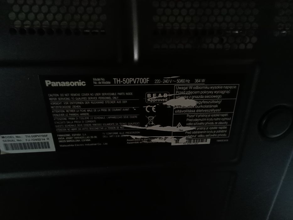TV Panasonic TH50