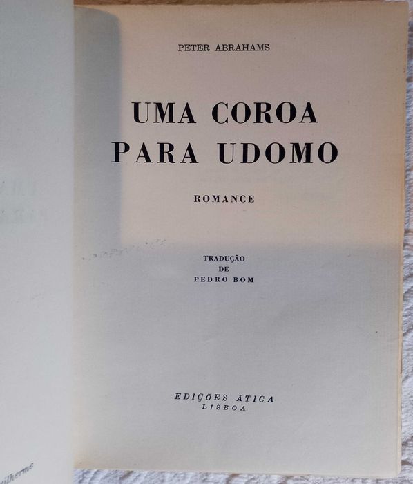 A Crown for Udomo, Peter Abrahams433905094435819523