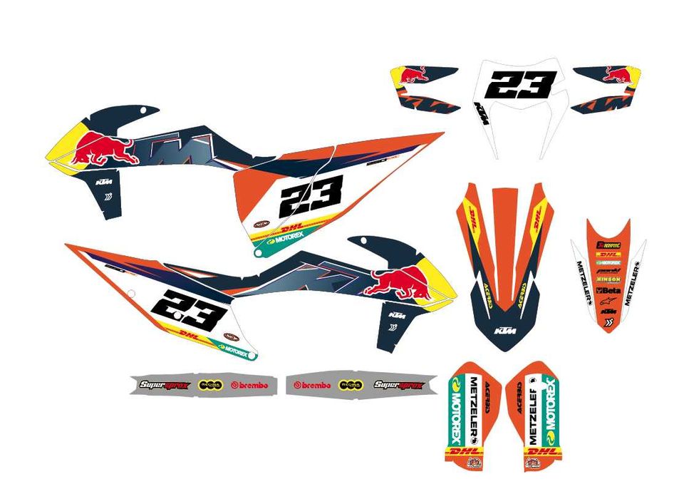 kit Autocolantes KTM 2017 a 2023