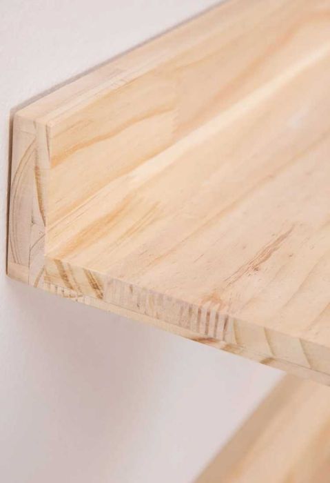 Conjunto 2 prateleiras em madeira pinho - Tydor - Sklum