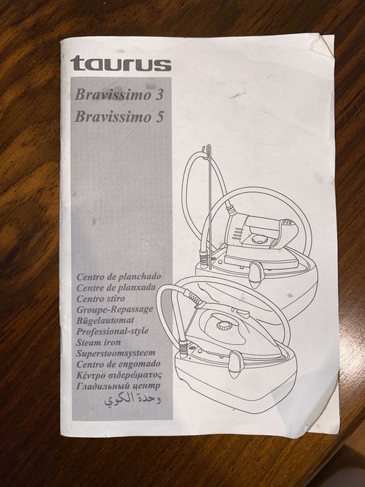 Ferro a Vapor com Caldeira Taurus Bravíssimo