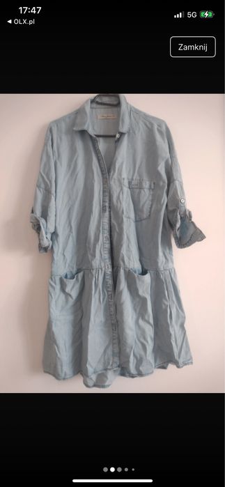 Jeansowa sukienka oversize Mavi rozm s m l