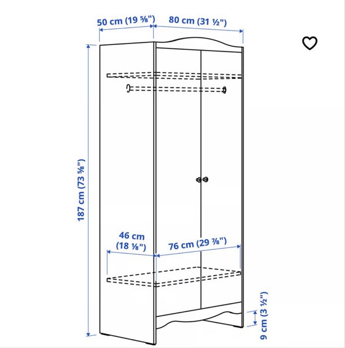 Roupeiro de Crianca Ikea