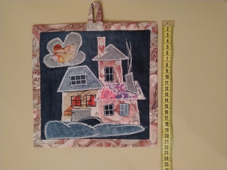 Текстильная прихватка ручной работы, handmade,21*21
Размер ~25×25 см