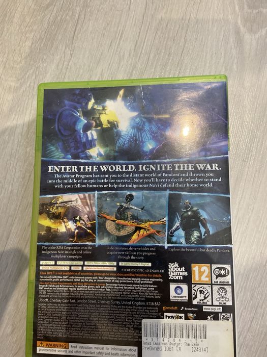 Avatar the game Xbox 360