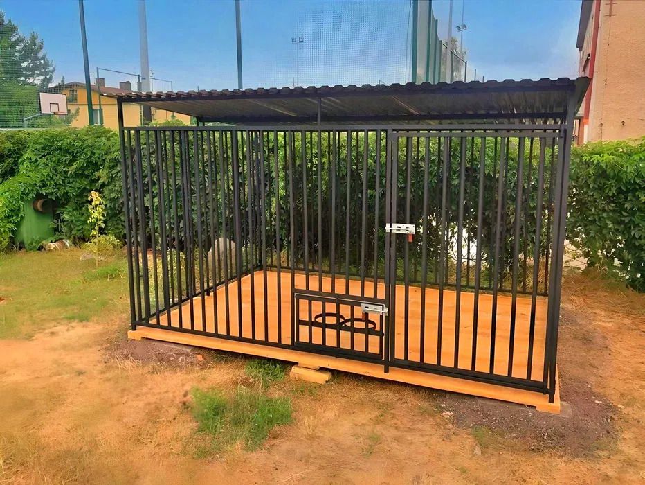 Kojec dla psa 3x2m  buda schowek, solidny, metalowy, dowolny wymiar.