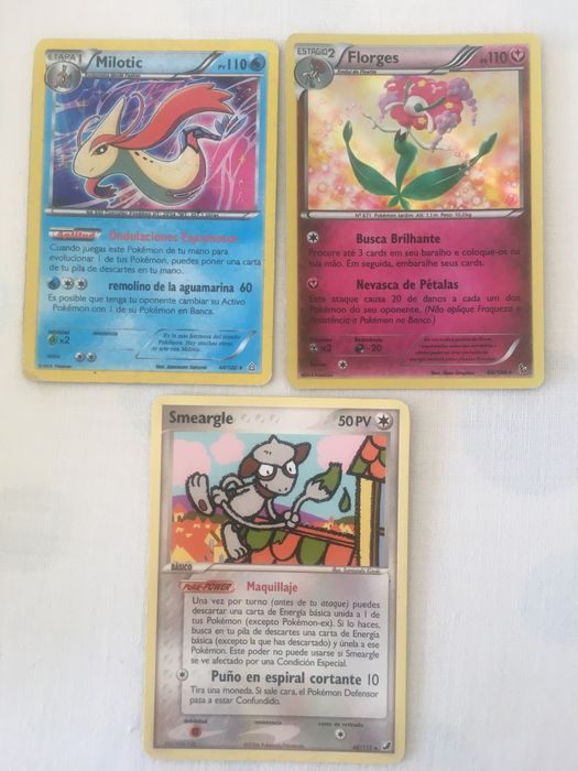 3 Cartas Pokémon, preço total 2,00 Euros (portes já incluídos)