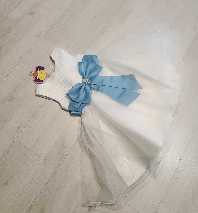 nowa sukienka komunia strój do sesji królewna śnieżynka