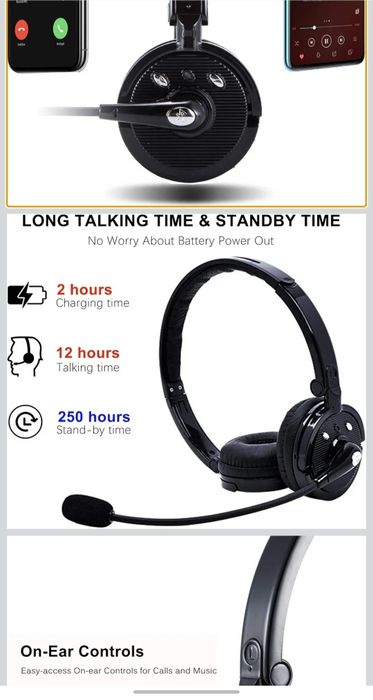 Słuchawki RaopingX bluetooth callcenter