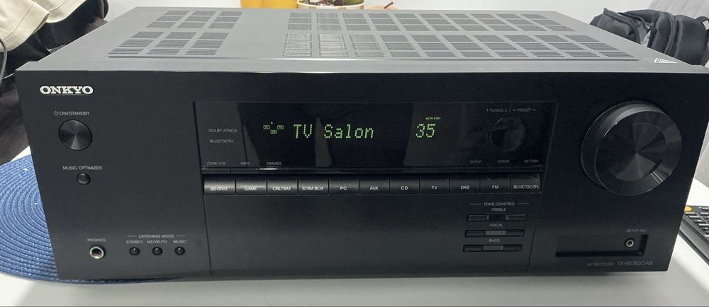 Amplituner Onkyo TX-SR393B Dolby Atmos 5.2