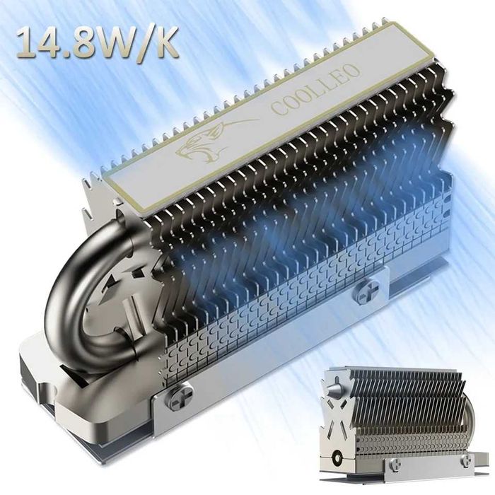 высокопроизводительный радиатор CoolLeo HR-09 M.2 2280 NGFF NVME SSD