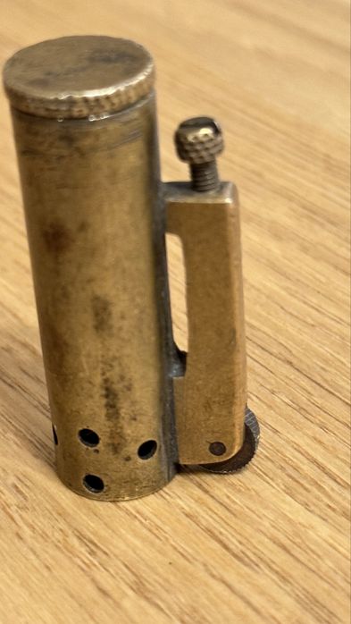 Stara mosiężna zapalniczka benzynowa / vintage, kieszonkowa