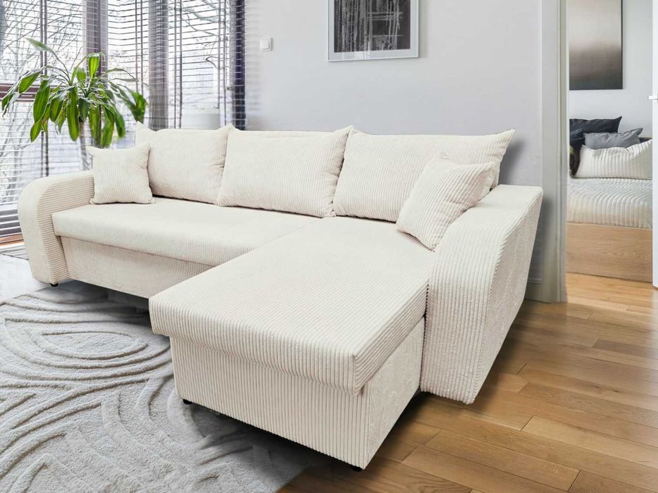 Narożnik tapicerowany PALERMO poso sztruks, funkcja spania