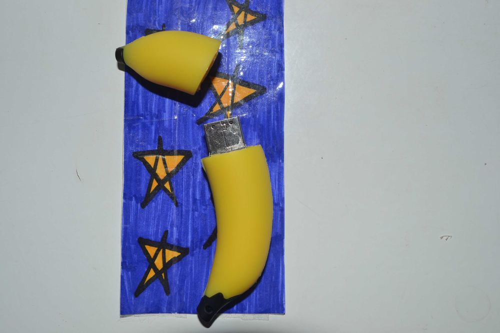 Флешка, подарочная, силиконовая, USB, Бананчик 32Gb