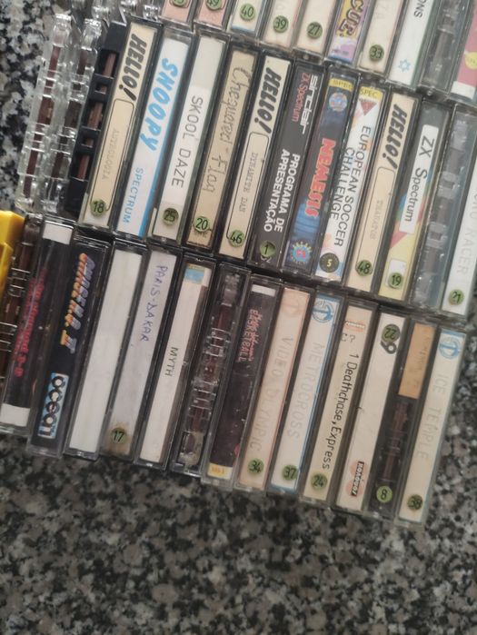Lote de 45 K7s para Spectrum 48k e 128k