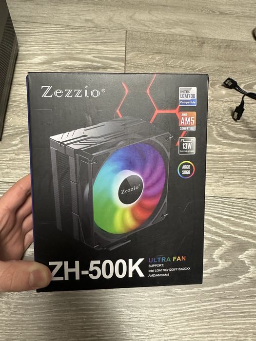 Кулер Zezzio ZH-500K ARGB Ultra Fan
