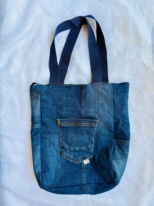 Torba jeansowa – upcycling / handmade