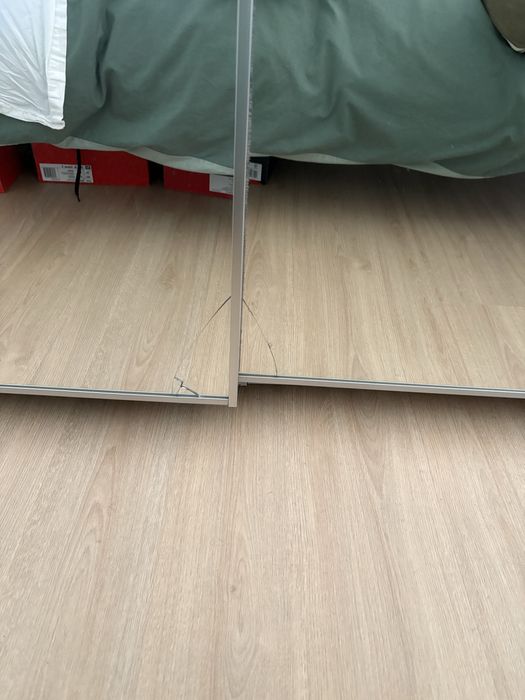 IKEA PAX portas deslizantes espelho + acessórios interiores