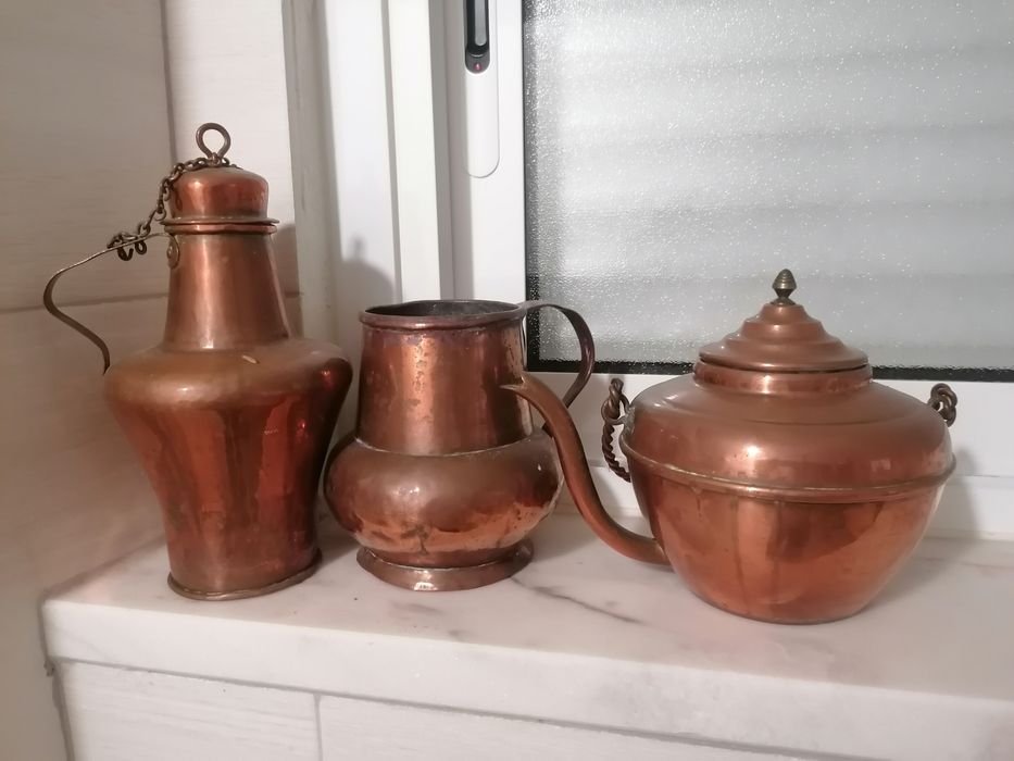 Peças em cobre antigas