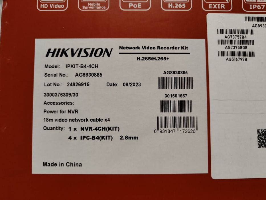 Zestaw do monitoringu Hikvision