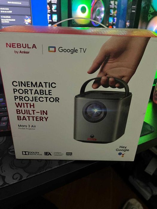 Nebula Mars 3 Air – Projetor Portátil com Bateria (Novo, caixa aberta)