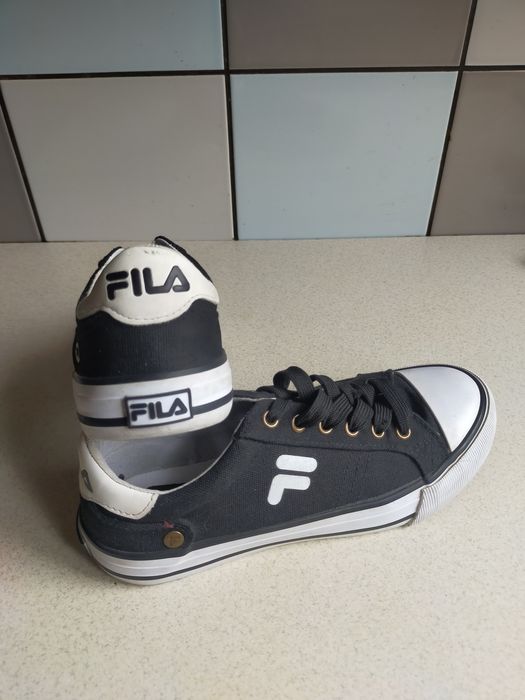 Trampki Fila białoczarne 37