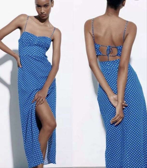 Сукня в горошок zara XL