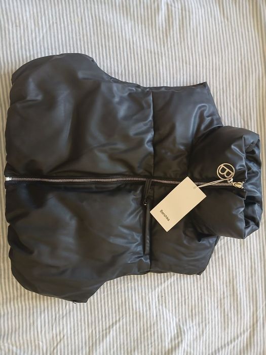 Жилетка жіноча коротка оверсайз з еко-шкіри