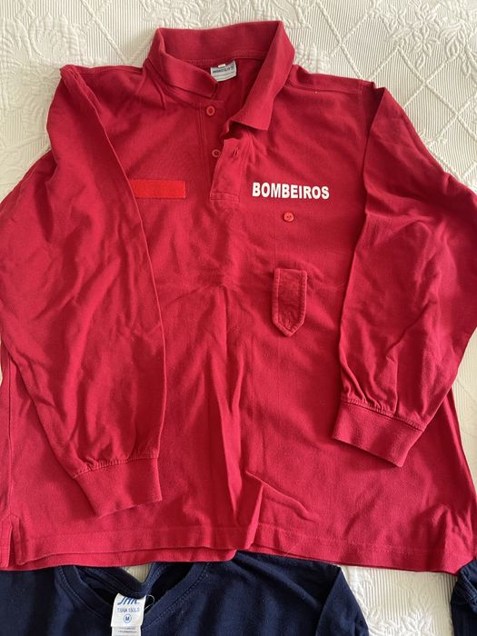 Lote fardamento Bombeiros - Camisolas, Polo, Calças e Cinto